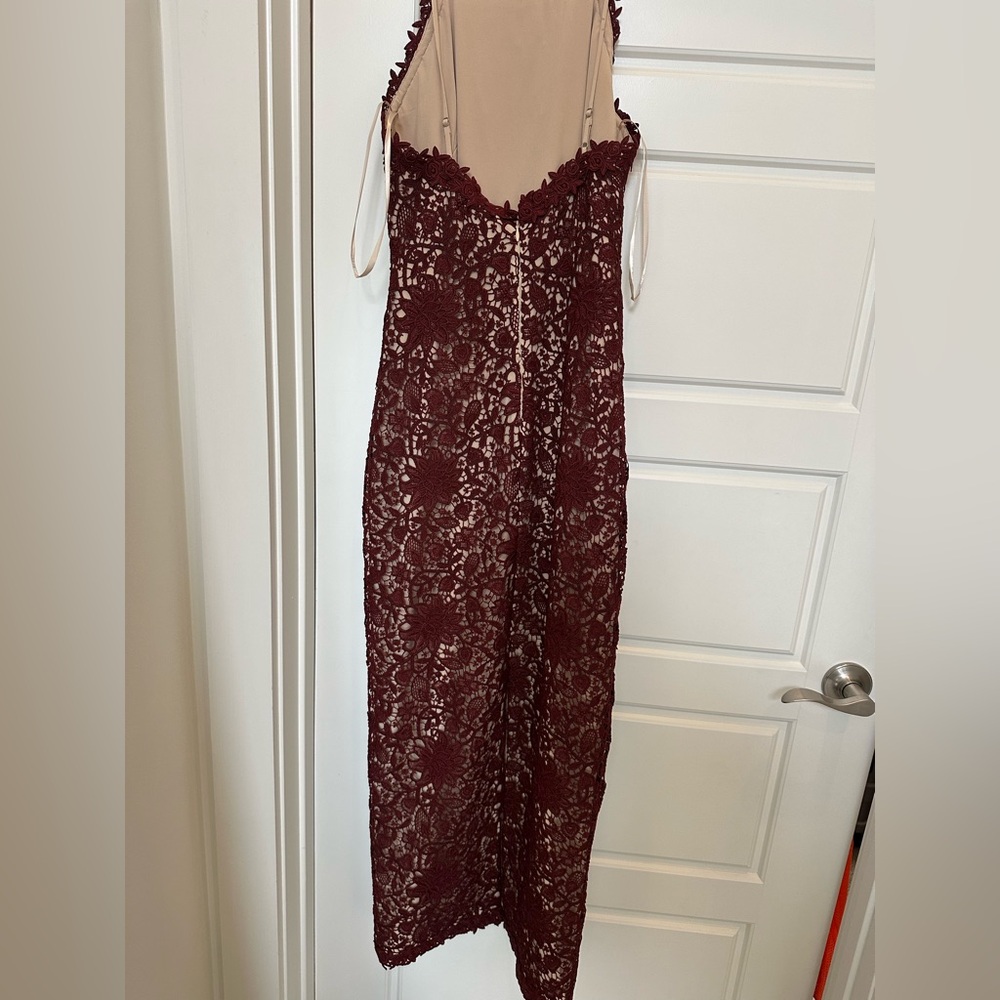 Antonio Melani dress, NWT, Size 0, Burgundy/Brown maxi dress
